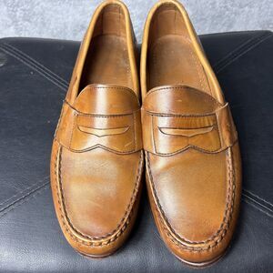 Allen Edmonds Cavanaugh Pinch Penny Loafers Walnut Brown Mens Size 8.5D